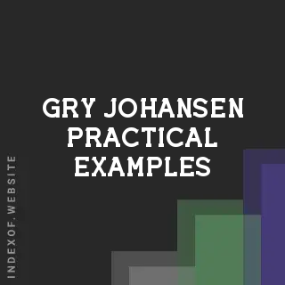 Gry Johansen Practical Examples | Indexof