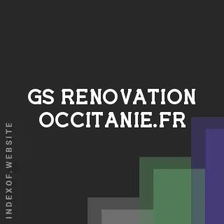gs-renovation-occitanie.fr by Sanjay Iyer site -  Indexof