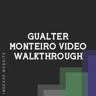 Gualter Monteiro Video Walkthrough | Indexof