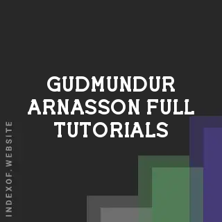 Gudmundur Arnasson Full Tutorials | Indexof