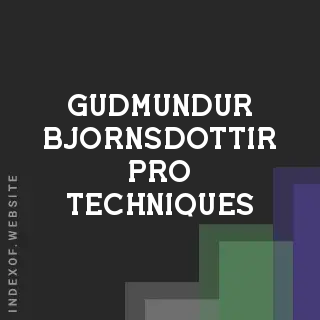 Gudmundur Bjornsdottir Pro Techniques | Indexof