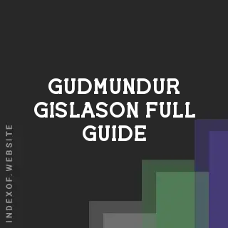 Gudmundur Gislason Full Guide | Indexof
