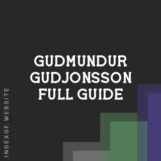 Gudmundur Gudjonsson Full Guide | Indexof