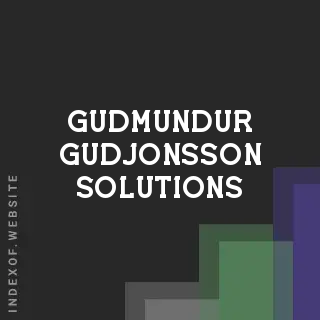 Gudmundur Gudjonsson Solutions | Indexof