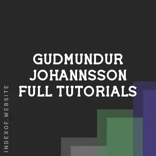Gudmundur Johannsson Full Tutorials | Indexof