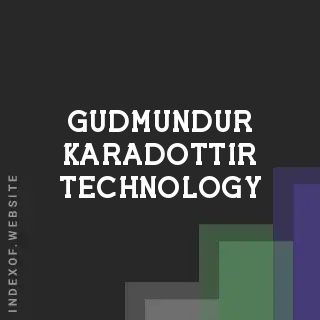 Gudmundur Karadottir Technology | Indexof