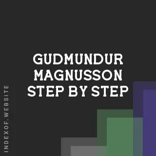 Gudmundur Magnusson Step-by-Step | Indexof