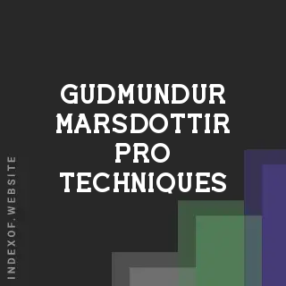 Gudmundur Marsdottir Pro Techniques | Indexof
