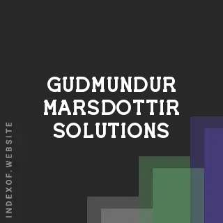 Gudmundur Marsdottir Solutions | Indexof