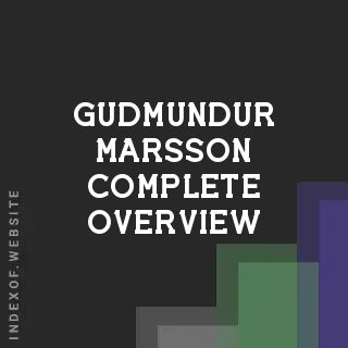 Gudmundur Marsson Complete Overview | Indexof