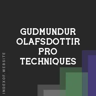 Gudmundur Olafsdottir Pro Techniques | Indexof