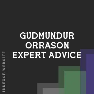 Gudmundur Orrason Expert Advice | Indexof