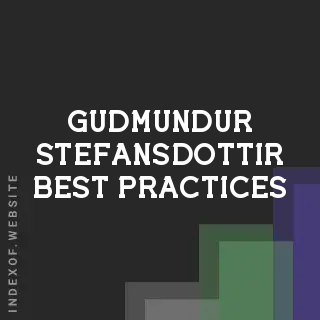 Gudmundur Stefansdottir Best Practices | Indexof