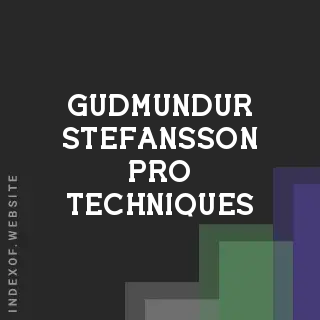 Gudmundur Stefansson Pro Techniques | Indexof