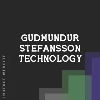 Gudmundur Stefansson Technology | Indexof