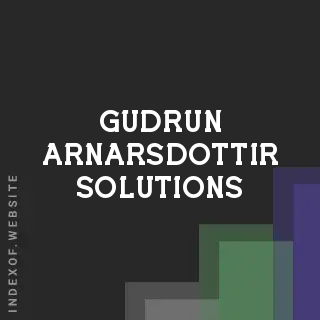Gudrun Arnarsdottir Solutions | Indexof