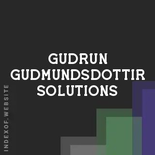 Gudrun Gudmundsdottir Solutions | Indexof
