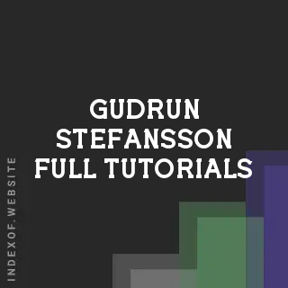 Gudrun Stefansson Full Tutorials | Indexof
