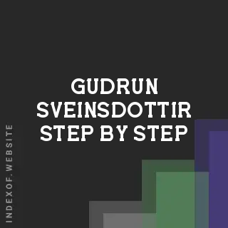 Gudrun Sveinsdottir Step-by-Step | Indexof