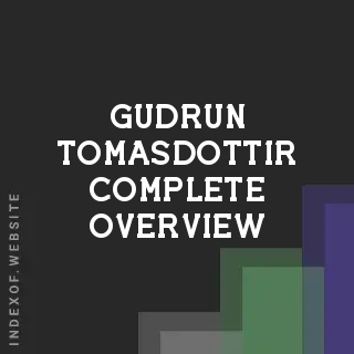Gudrun Tomasdottir Complete Overview | Indexof