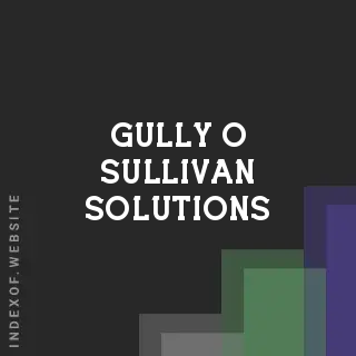 Gully O Sullivan Solutions | Indexof