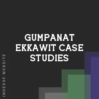 Gumpanat Ekkawit Case Studies | Indexof