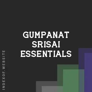 Gumpanat Srisai Essentials | Indexof