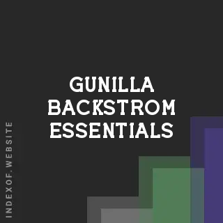 Gunilla Backstrom Essentials | Indexof