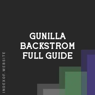 Gunilla Backstrom Full Guide | Indexof