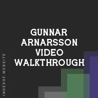 Gunnar Arnarsson Video Walkthrough | Indexof