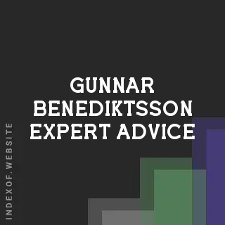 Gunnar Benediktsson Expert Advice | Indexof