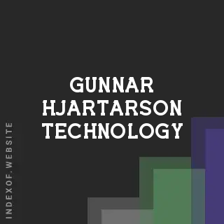 Gunnar Hjartarson Technology | Indexof