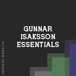 Gunnar Isaksson Essentials | Indexof