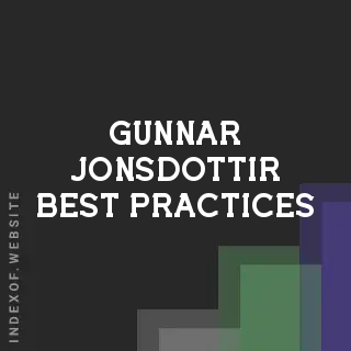 Gunnar Jonsdottir Best Practices | Indexof