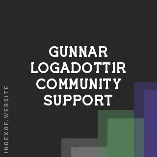 Gunnar Logadottir Community Support | Indexof