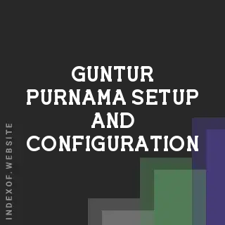 Guntur Purnama Setup and Configuration | Indexof