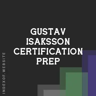 Gustav Isaksson Certification Prep | Indexof