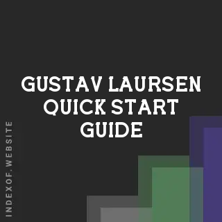Gustav Laursen Quick Start Guide | Indexof