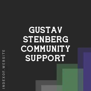 Gustav Stenberg Community Support | Indexof