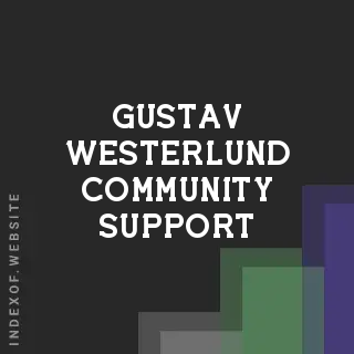 Gustav Westerlund Community Support | Indexof
