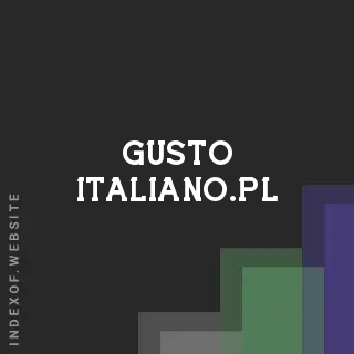 gusto-italiano.pl by Flynn Wright site -  Indexof