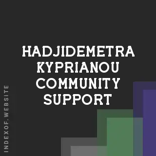Hadjidemetra Kyprianou Community Support | Indexof