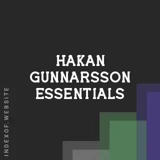 Hakan Gunnarsson Essentials | Indexof