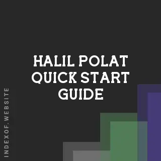 Halil Polat Quick Start Guide | Indexof