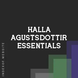 Halla Agustsdottir Essentials | Indexof