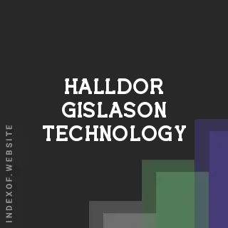 Halldor Gislason Technology | Indexof