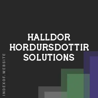 Halldor Hordursdottir Solutions | Indexof