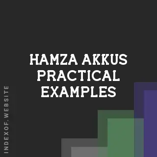 Hamza Akkus Practical Examples | Indexof