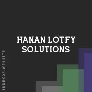 Hanan Lotfy Solutions | Indexof