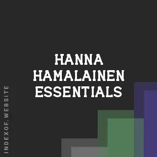 Hanna Hamalainen Essentials | Indexof